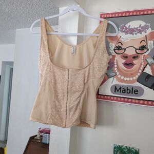 ❤️ Luleh Waist Cincher Shapewear Floral Corset Top Sz 2xl
